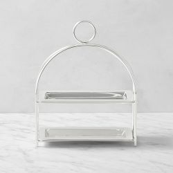 Heirloom Silver Mini Dessert Rectangular Tiered Stand