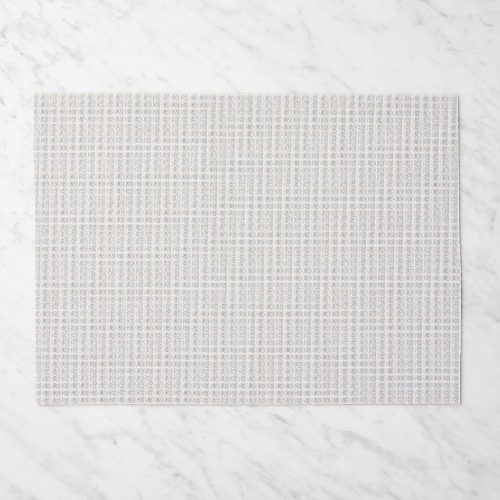 Chilewich Picket Rectangular Placemats - Blue, Set of 4