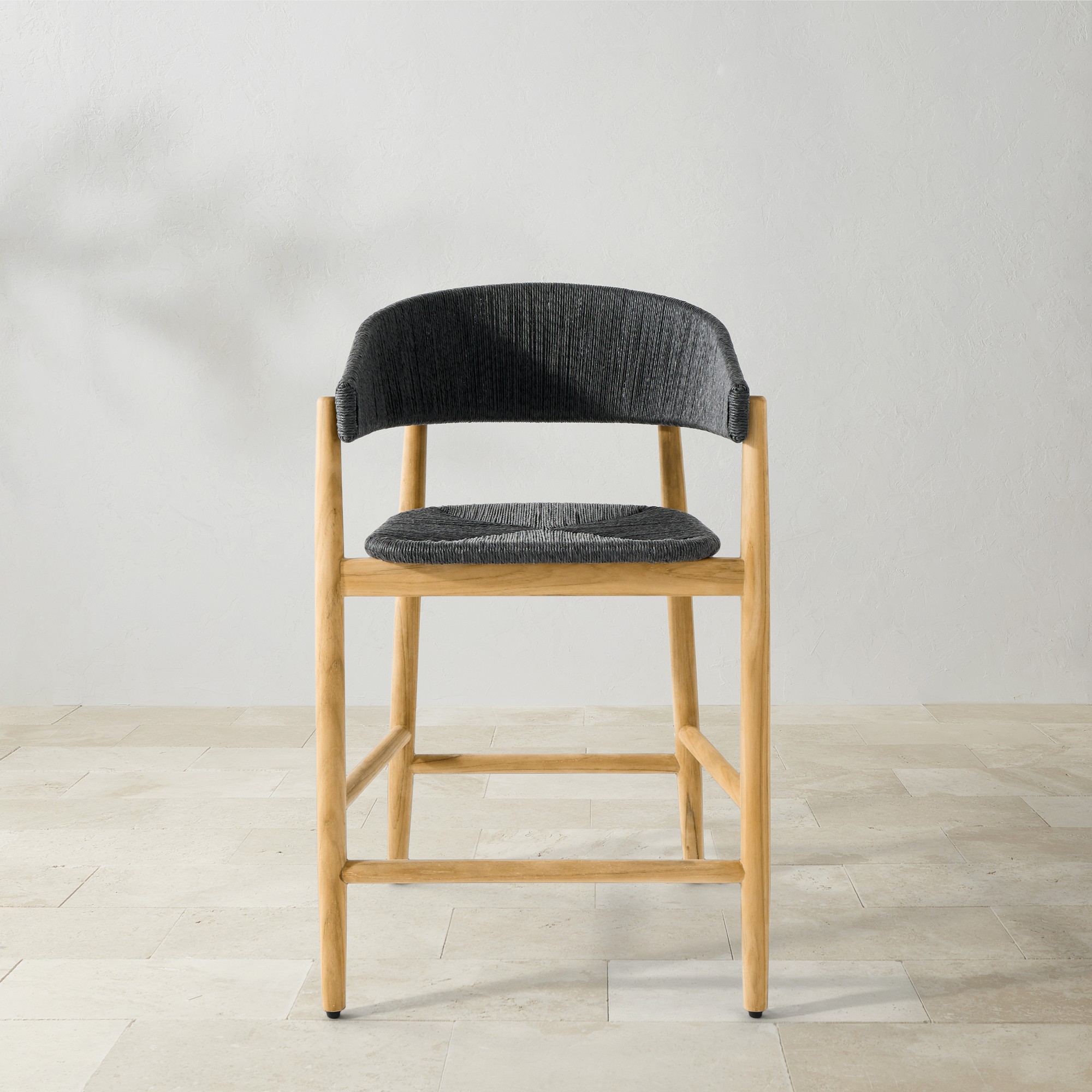 Anders Outdoor Counter Stool, Black Simolary simolary.com