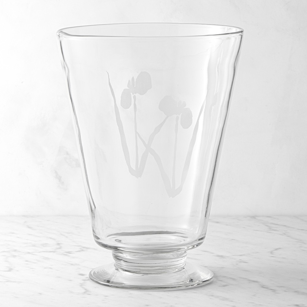 Josh Young x Williams Sonoma Home Chloe Etched Glass Vase