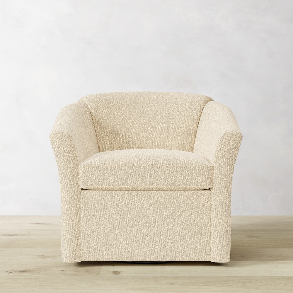 Light beige/bone swivel chair