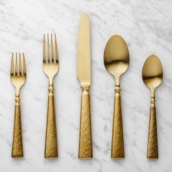 Ravenna Flatware Set, 5-Piece, Gold