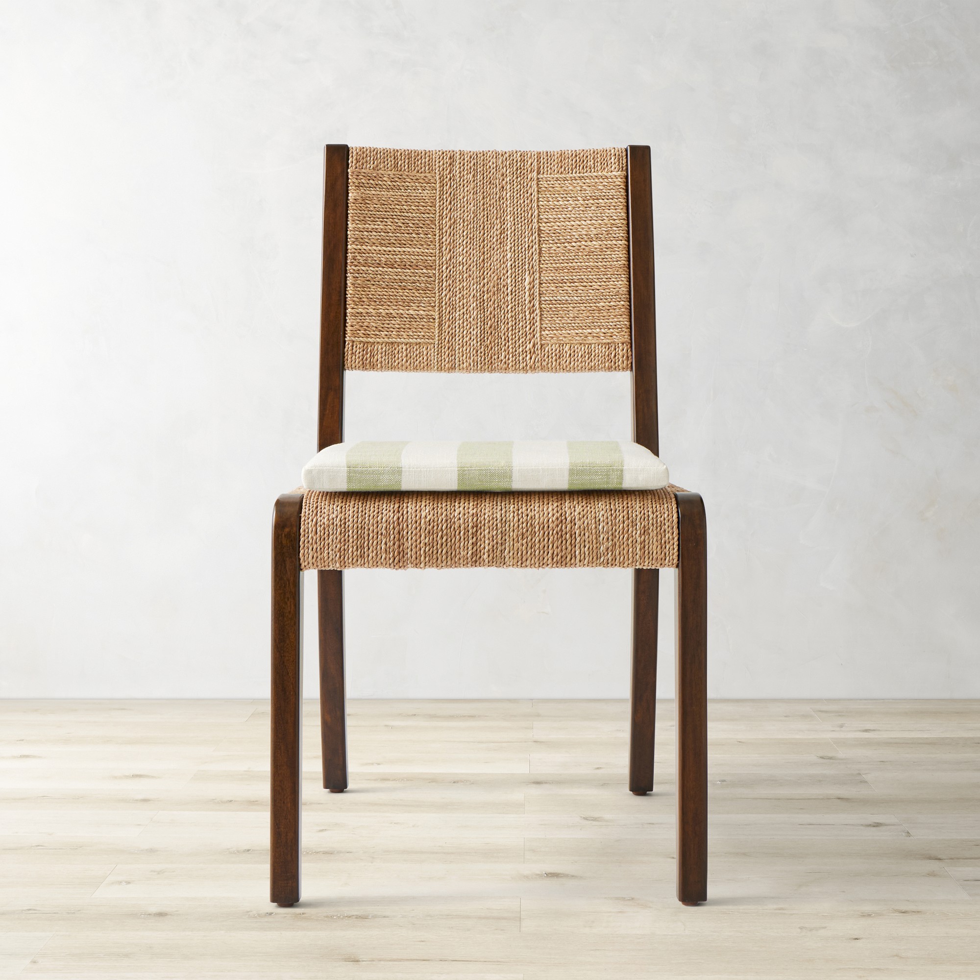 Basketweave Cabana Stripe, Pistachio