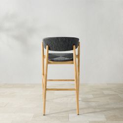 Anders Outdoor Counter Stool, Black