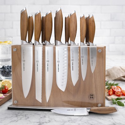 JIMWAG NYA KINT 2色セット Schmidt Brothers Bonded Teak 15-Piece Knife Set | Williams Sonoma