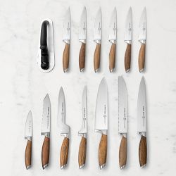 Schmidt Brothers Bonded Teak Knives, Set of 15