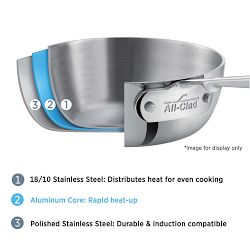 All-Clad D3® Tri-Ply Stainless-Steel French Skillet Set, 9" &amp; 11"