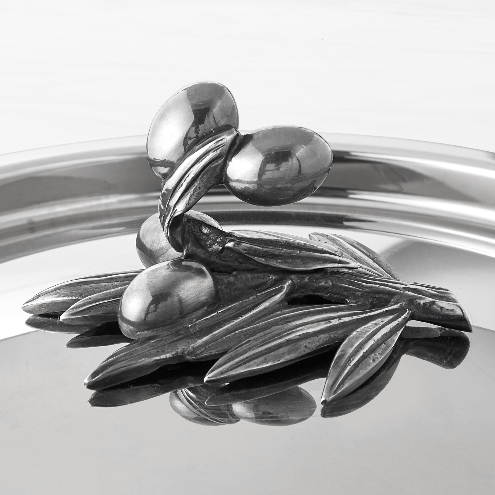 Ruffoni Opus Prima Hammered Stainless- Steel Chef Pan with Olive Knob, 4-Qt. Sansujyuku sansujyuku.com