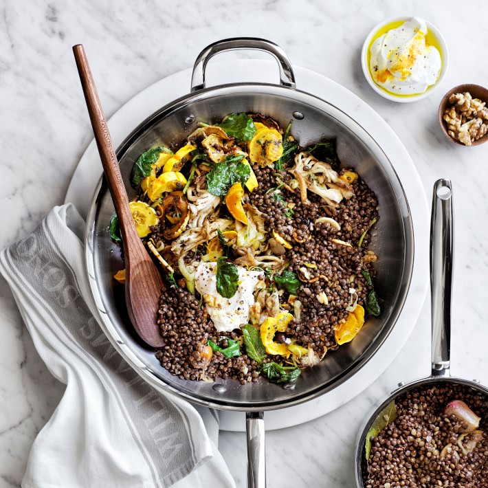 Williams Sonoma Signature Thermo-Clad™ Stainless-Steel Frying Pan