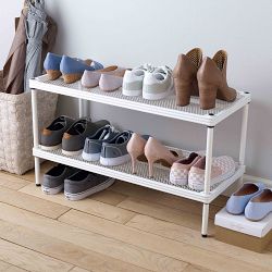 MeshWorks 2-Tier Adjustable Stacking Shelving Unit