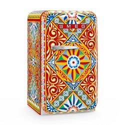SMEG Dolce &amp; Gabbana Fab 5 Refrigerator, Sicily Is My Love