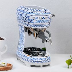 SMEG Dolce &amp; Gabbana Manual Espresso Machine, Blu Mediterraneo