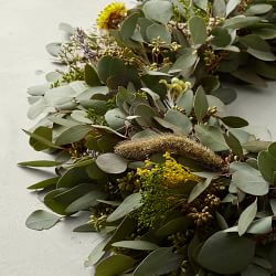 Farmhouse Sunrise Live Wreath, 24"