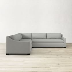 Ghent Slope Arm 3-Piece L-Shape Sofa (119")