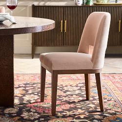 Saratoga Upholstered Curved Back Dining Side Chair