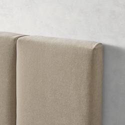 Kennedy Extra Wide Channel-Tufted Upholstered Bed &amp; Headboard