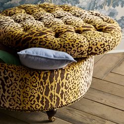 Soho Tufted Round Storage Ottoman (36")