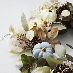 Pumpkin Patch UV Protected Faux Wreath &amp; Garland