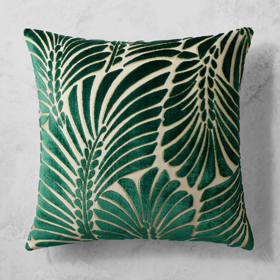 Scalamandré Plumes Velvet Pillow Cover