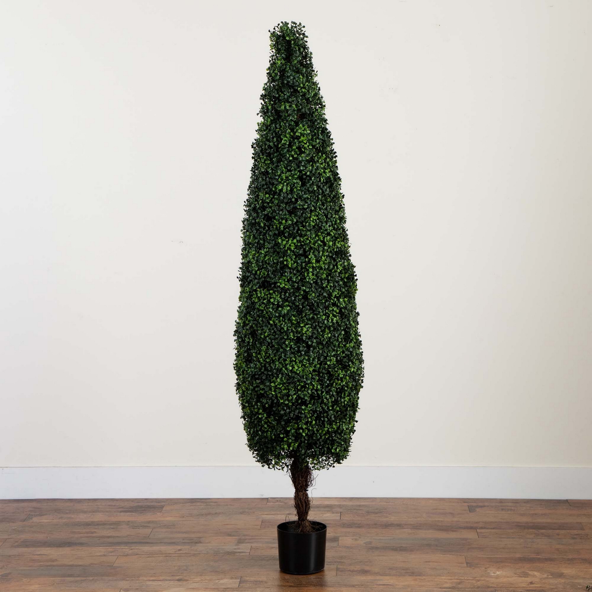 UV Resistant Artificial Boxwood Topiary Cone Tree, 6′ Simolary simolary.com