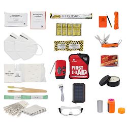 GETXGO Fire and Water-Resistant Go Bag Combo