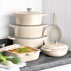 Le Creuset Enameled Cast Iron Shallow Fry Pan, 9 3/4"