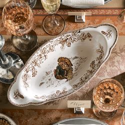 Plymouth Turkey Serving Platter with Handles