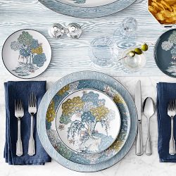 Scalamandré x Williams Sonoma Sea of Trees Charger