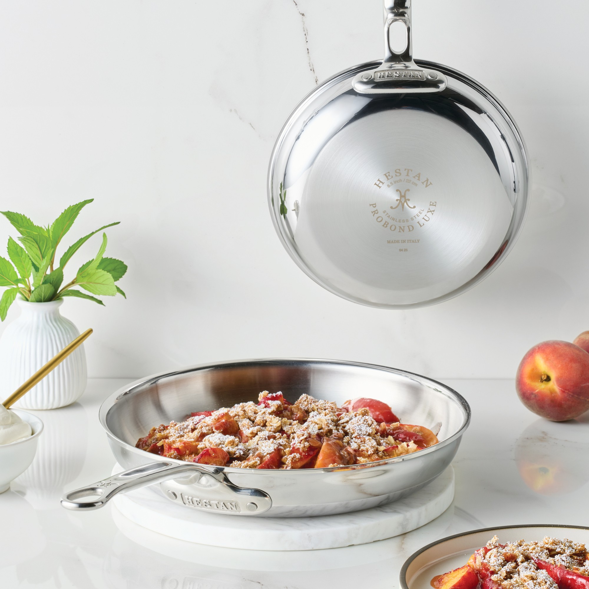 Hestan ProBond Luxe Professional Clad Stainless-Steel Skillet, Set of 2 Sansujyuku sansujyuku.com