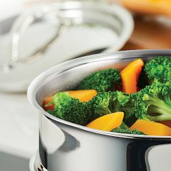 Hestan ProBond Luxe Professional Clad Stainless-Steel Soup Pot &amp; Steamer Set, 3-Qt.