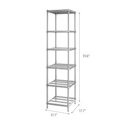 MeshWorks 6-Tier Adjustable Sheving Narrow Unit