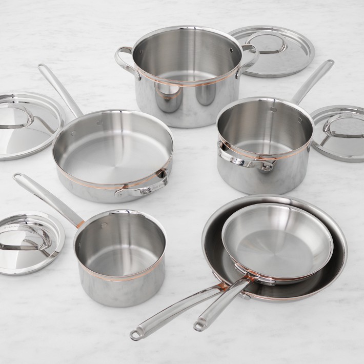 Williams Sonoma Signature Thermo-Clad™ Copper Pro Set | Williams