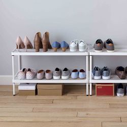 MeshWorks 2-Tier Adjustable Stacking Shelving Unit