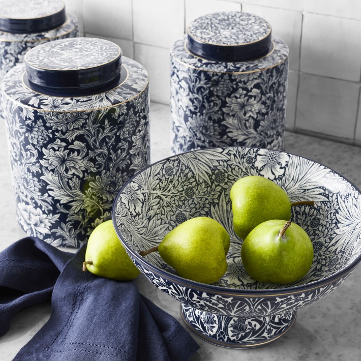 Beurrier Céramique William Morris - Motif Fruits, Design élégant Pour Table Ou Cuisine Vaisselle Design Anglais