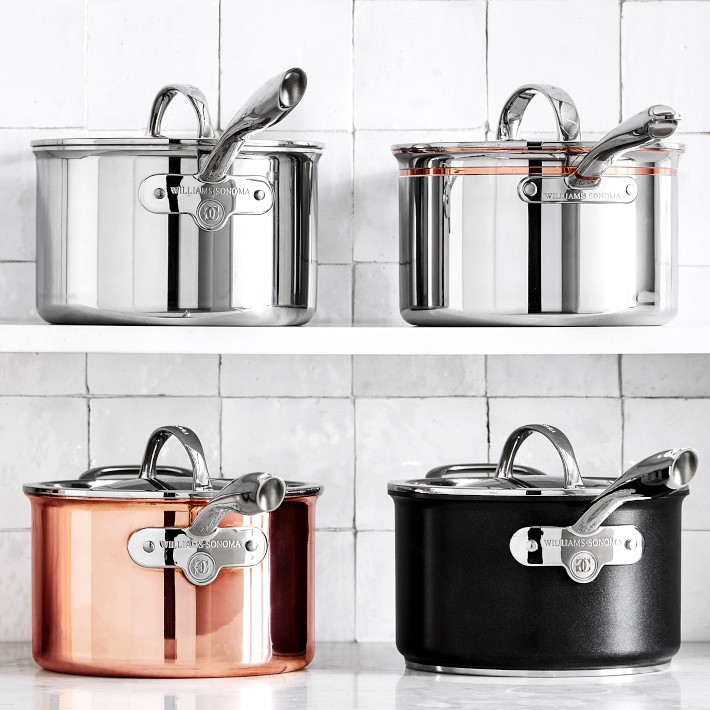 Williams Sonoma Signature Thermo-Clad™ Stainless-Steel Saucepan