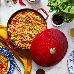 Staub Enameled Cast Iron Essential French Oven with Dragon Lid, 3 3/4-Qt.