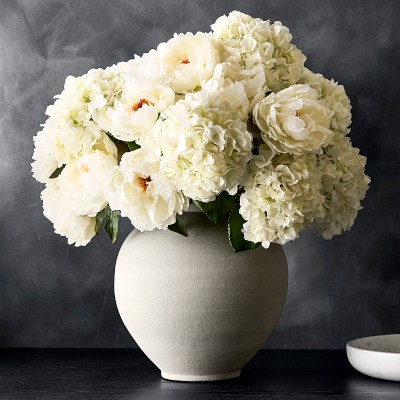 Jeff Leatham x Williams Sonoma Real Touch Faux White Peony Stems, Set of 12 Simolary simolary.com 15