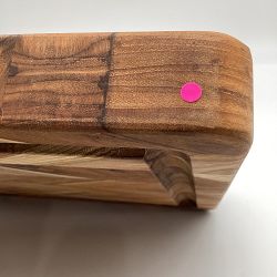 OPEN BOX: Williams Sonoma Herringbone Cutting and Carving Board, Teak, 12" x 16"