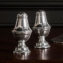 Heirloom Silver Salt &amp; Pepper Shakers