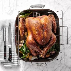 WÜSTHOF Classic Straight Carving Knife &amp; Meat Fork Set