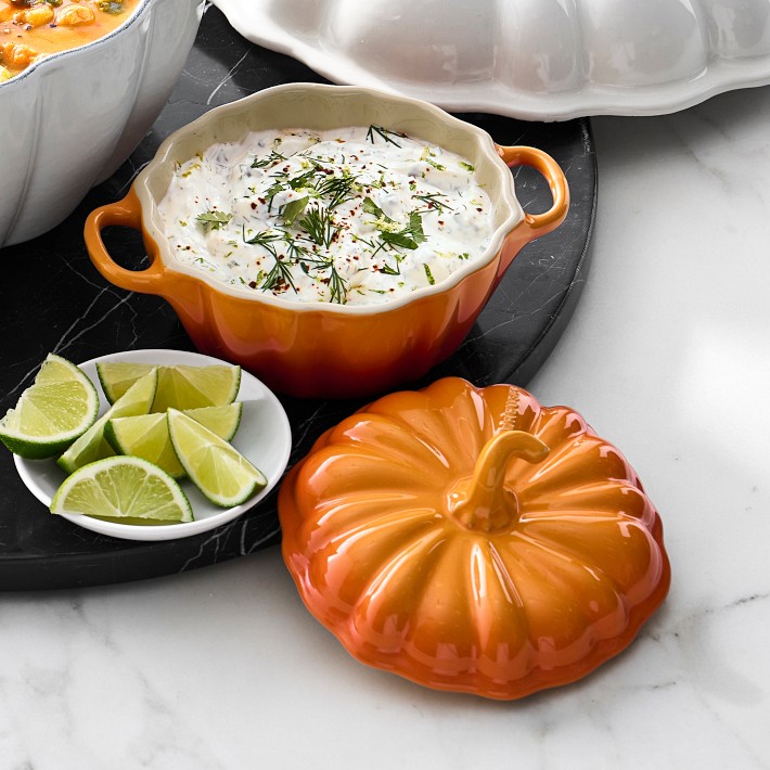 Le Creuset Stoneware Mini Pumpkin Cocotte | Williams Sonoma