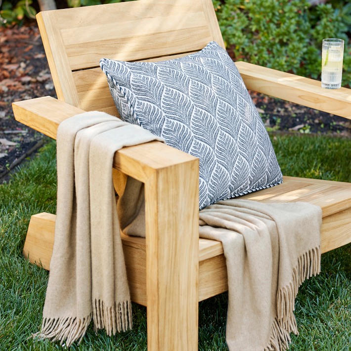 Larnaca Outdoor Teak Deck Chair | Patio Furniture | Williams Sonoma