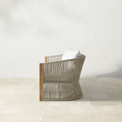 Pasadena Outdoor Teak and Rope Sofa (76")