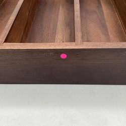 OPEN BOX:Hold Everything Flatware In-drawer Organizer, Walnut Finish, Large