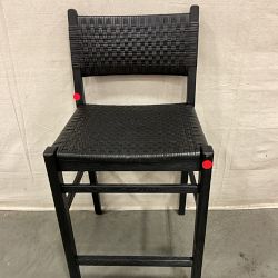 OPEN BOX: Sullivan Woven Dining Counter Stool, Ebony