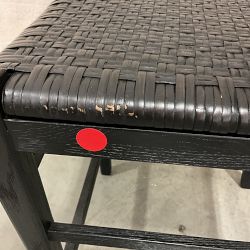 OPEN BOX: Sullivan Woven Dining Counter Stool, Ebony