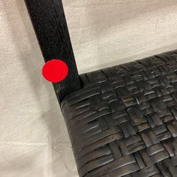 OPEN BOX: Sullivan Woven Dining Counter Stool, Ebony