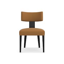 OPEN BOX: Koret Side Chair, Standard, Performance Velvet, Toffee, Drifted Ebony