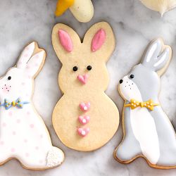 Williams Sonoma Bunny Copper Cookie Cutter with Silicone Edge