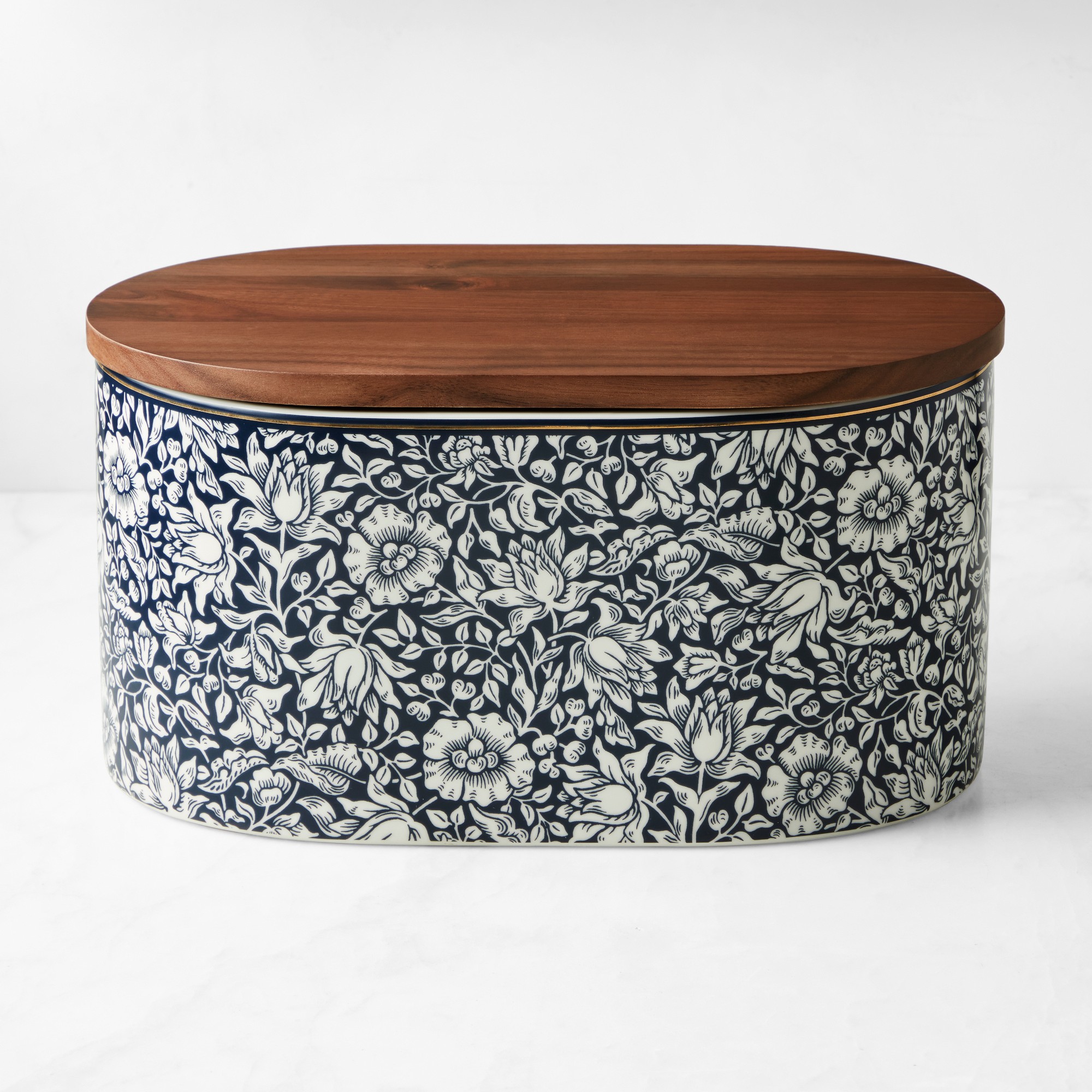 Morris & Co. x Williams Sonoma Bluebell Bread Box Simolary simolary.com